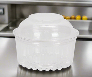 Show Bowl Plastic Containers With Dome Lid Clear 12oz/355ml - Packware