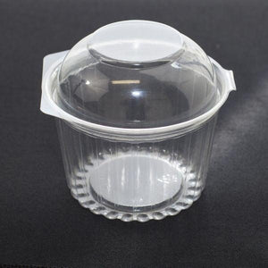 Show Bowl Plastic Containers With Dome Lid Clear 16oz/473ml - Packware