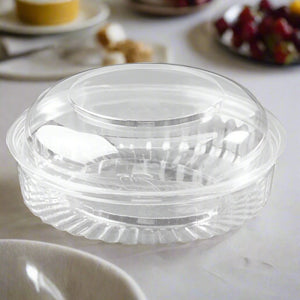 Show Bowl Plastic Containers With Dome Lid Clear 20oz/591ml - Packware