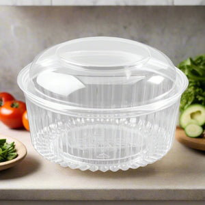 Show Bowl Plastic Containers With Dome Lid Clear 32oz/946ml - Packware