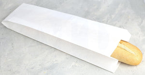 Single White Bread Stick Bags - Pack of 500 - Packware