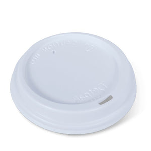 Smooth Hot Cup Lid White - 12/16/20oz - Packware