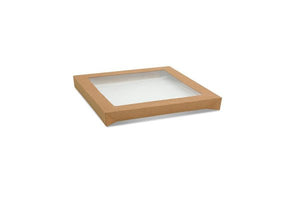 Square Catering Tray Lid - Small - PLA Window 100pc/ctn - Packware