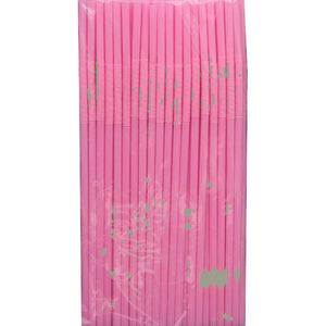 Straws Flexible Pink Qty 3000 - Packware