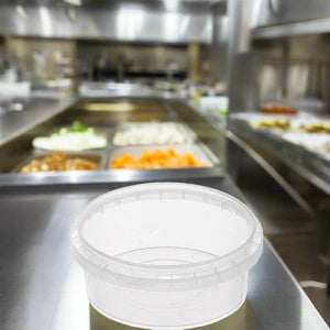 Tamper Evident Food Containers Natural 300ml GENFAC - Packware