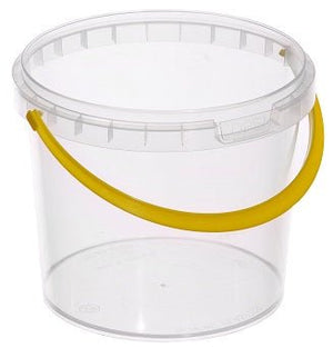 Tamper Evident Plastic Honey Bucket 1200ml (140mm Brim) - Packware