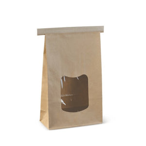 Tin - Tie Bags Large With Window (L x W x G) 242 x 152 x 70 - Packware