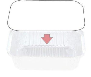 White Board Lids for 7419 Foil Containers - Packware