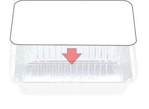 White Board lids to Suit 7119/7219 Foil Containers - Packware