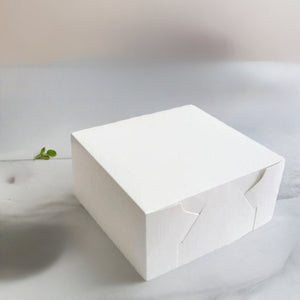 White Cake Box - 8x8x2.5" (210x210x63mm) - Pack of 100 - Packware