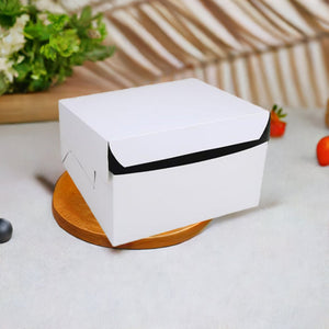 White Cake Boxes - 8x8x4" (210x210x105mm) - Packware