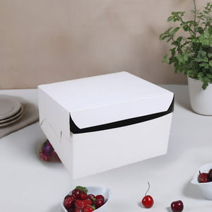 White Cake Boxes - 8x8x4" (210x210x105mm) - Packware