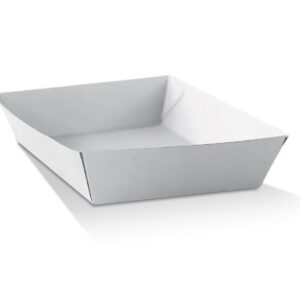 White corrugated tray / square 250pc/ctn - Packware