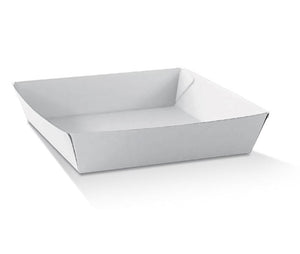 White corrugated tray / x - large 100pc/ctn - Packware