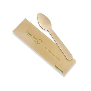 Wooden Tea Spoon individually wrapped 1000pc/ctn - Packware